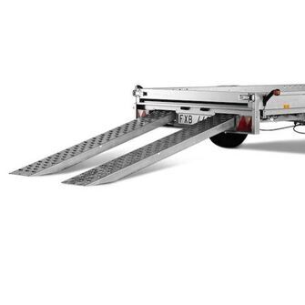 Brenderup 3-vejs lang - Opkørselsslisker i stål